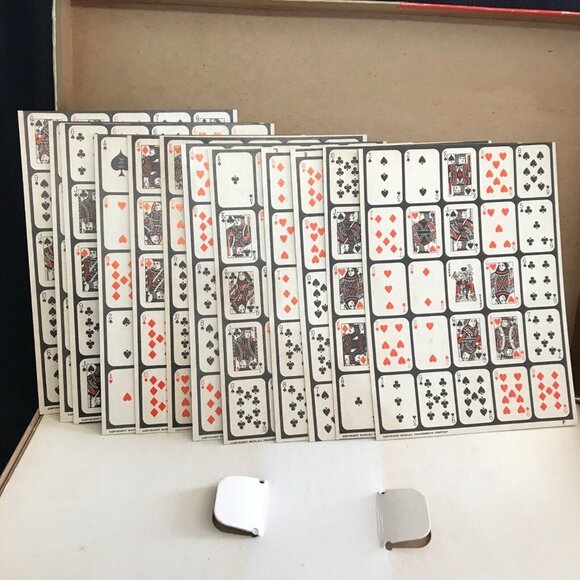 Vintage Transogram Poker Bingo Game Complete Set With Boards & Chips 1963 - Picture 3 of 9